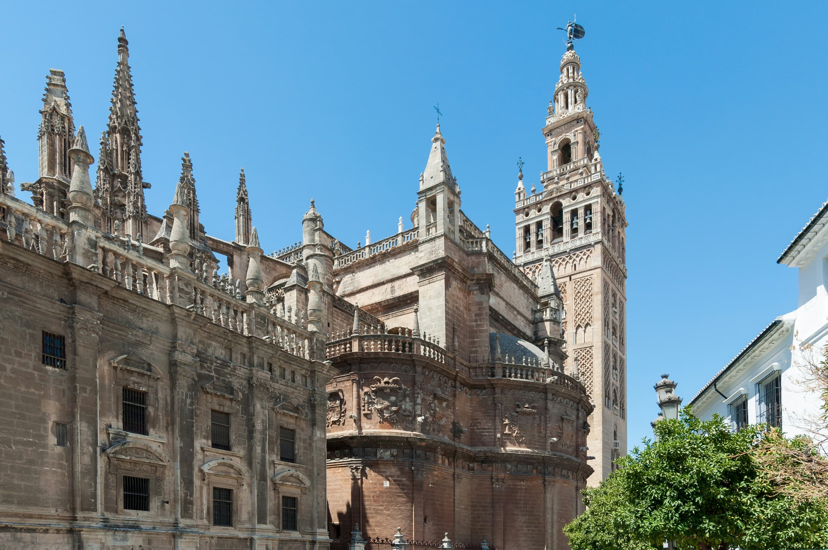 Seville, Spain — Real de la Maestranza bullring and the Guadalquivir river